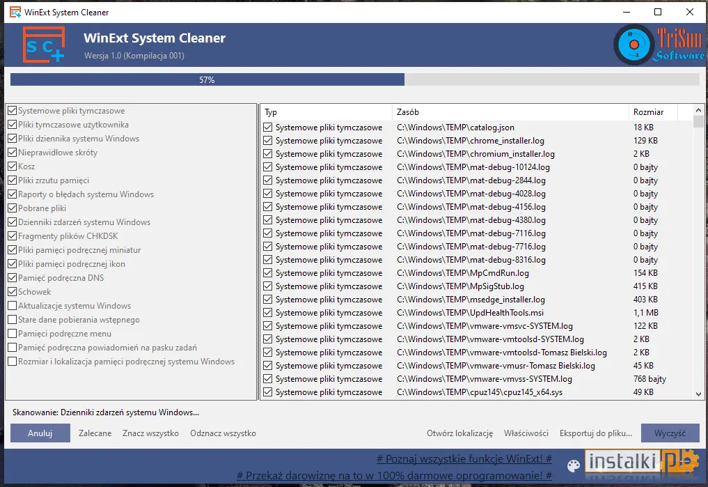 Okladka WinExt System Cleaner